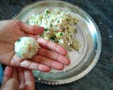 A picture of step 3 of Sago Vada (sabudana vada).