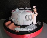 Foto del paso 24 de la receta: Paso a paso tarta fondant enfermera (sin gluten)