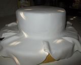 Foto del paso 11 de la receta: Paso a paso tarta fondant enfermera (sin gluten)