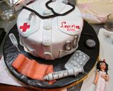 Foto del paso 23 de la receta: Paso a paso tarta fondant enfermera (sin gluten)