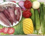 Hình bước làm 1 của món Mực xào thập cẩm