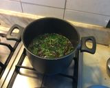 Hình bước làm 2 của món Canh rau dền tôm tươi