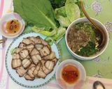 Hình bước làm 5 của món Thịt ba rọi húng lìu áp chảo