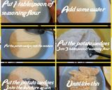 Foto langkah ke 3 dari resep Fried Potato Wedges.