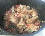 A picture of step 8 of Stewed chicken Creole (organic) with polenta.