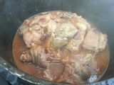 Stewed chicken Creole (organic) with polenta