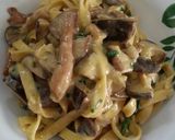 A picture of step 10 of Pasta with mushrooms.