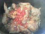 Stewed chicken Creole (organic) with polenta