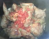 A picture of step 7 of Stewed chicken Creole (organic) with polenta.