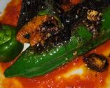 Foto del paso 6 de la receta: Pimiento relleno de rape y gambas langostineras