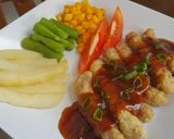 Foto langkah ke 6 dari resep Crispy beef with brown sauce.