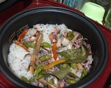Foto langkah ke 3 dari resep Nasi Liwet Cumi Asin.