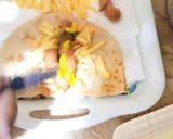 A picture of step 6 of Afghani roll.