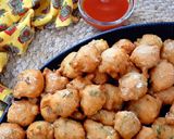 A picture of step 6 of Methi Moong Dal Winter Pakoras.