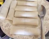 Foto langkah ke 4 dari resep Lumpia isi ayam, talas, dan teri medan.