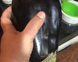 A picture of step 1 of Baingan Bharta Indian Delicacy of the Eggplant Dip.