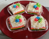Foto langkah ke 6 dari resep Bolu Rainbow kukus 1 telur.
