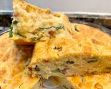 Foto del paso 22 de la receta Pastel salado con queso ricotta, calabacín y bacon
