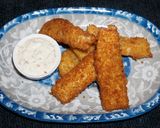 A picture of step 4 of Fried Fish Sandwich, Jon Style.