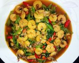 Foto langkah ke 4 dari resep Tauco Kangkung Udang Spesial.