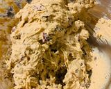 A picture of step 2 of “King Pecan” & Cranberry Cookies.
