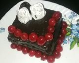 A picture of step 11 of Oreo biscuits bread cake(no fire).