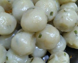 Foto langkah ke 4 dari resep Cilok Cucok Empuk Kenyal Bumbu Kacang.