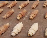 Mini kürtöskalács kiflik recept fázis 4 fotója