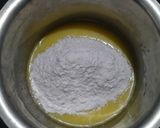 A picture of step 1 of Balushahi or Badhusha.