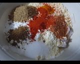 A picture of step 2 of Onion pakoda.