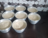 A picture of step 1 of Ekuru (white moin moin) and ata dindin.