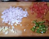 A picture of step 1 of Masaledar Kaale Chana Chaat.