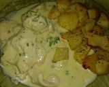 Foto del paso 3 de la receta: Pollo al verdeo con papas al horno
