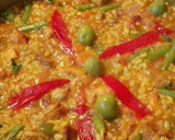 Foto del paso 8 de la receta: Arroz amarillo con taquitos de cerdo y pollo!!