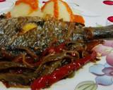 Foto del paso 8 de la receta: Dorada al horno con encebollado y mojo canario rojo