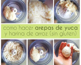 Foto del paso 1 de la receta: Arepas de mandioca (yuca) y harina de arroz (Sin gluten, veganas) Fáciles, rápidas y ECONÓMICAS!