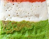 A picture of step 5 of Tricolour Veggies Dosa Healthy Breakfast / Snack Recipe for Independence day.