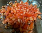 A picture of step 2 of Kulhard aloo chaat.