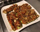 Une image de l'étape 8 de Courgettes blanches façon bruschetta.