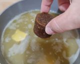 Foto langkah ke 2 dari resep Bubur kacang ijo ketan item khas Madura.