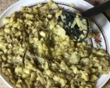 A picture of step 2 of Dahi orro. (aubergine in yogurt).