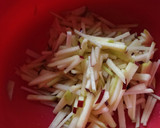 A picture of step 1 of Carrot and Apple Salad.