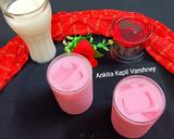 A picture of step 3 of Rose Milk.