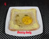 Foto langkah ke 4 dari resep Roti Panggang Telur Keju.