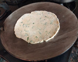 A picture of step 3 of Double layer Soy flour and spring onion Paratha.