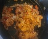 A picture of step 3 of Seasoned Shrimp w/ EZ Homemade Sauce &fresh Mozzarella.