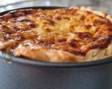 Foto del paso 7 de la receta Quiche de gambas, puerros y calabacín