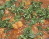 A picture of step 2 of Prawn Masala.