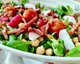Foto del paso 5 de la receta: Ensalada de canónigos y garbanzos con bacon trufado