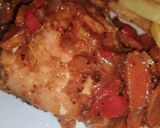 Foto del paso 4 de la receta: Patas muslos con verduras y salsa